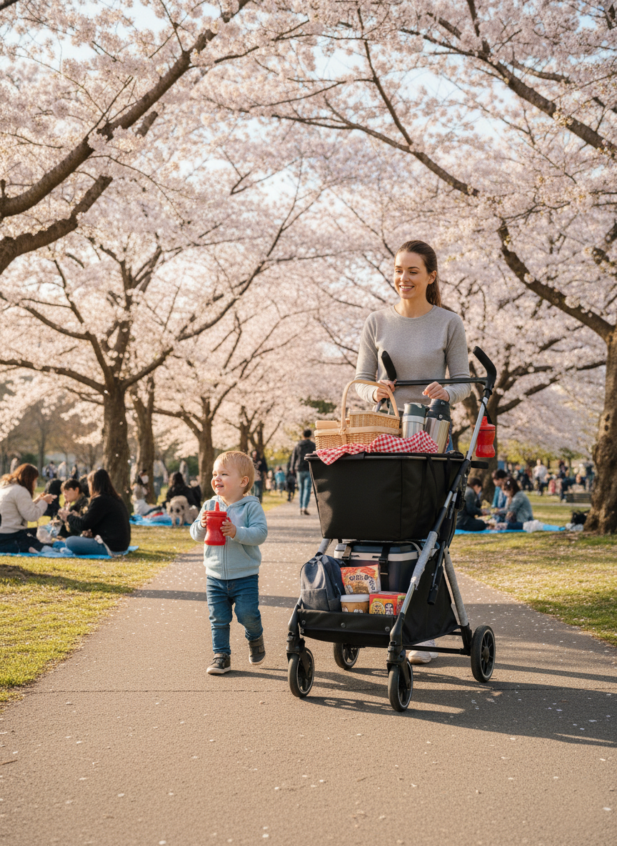そろそろお花見シーズン。MiMoCaと一緒に、春のお出かけを♪